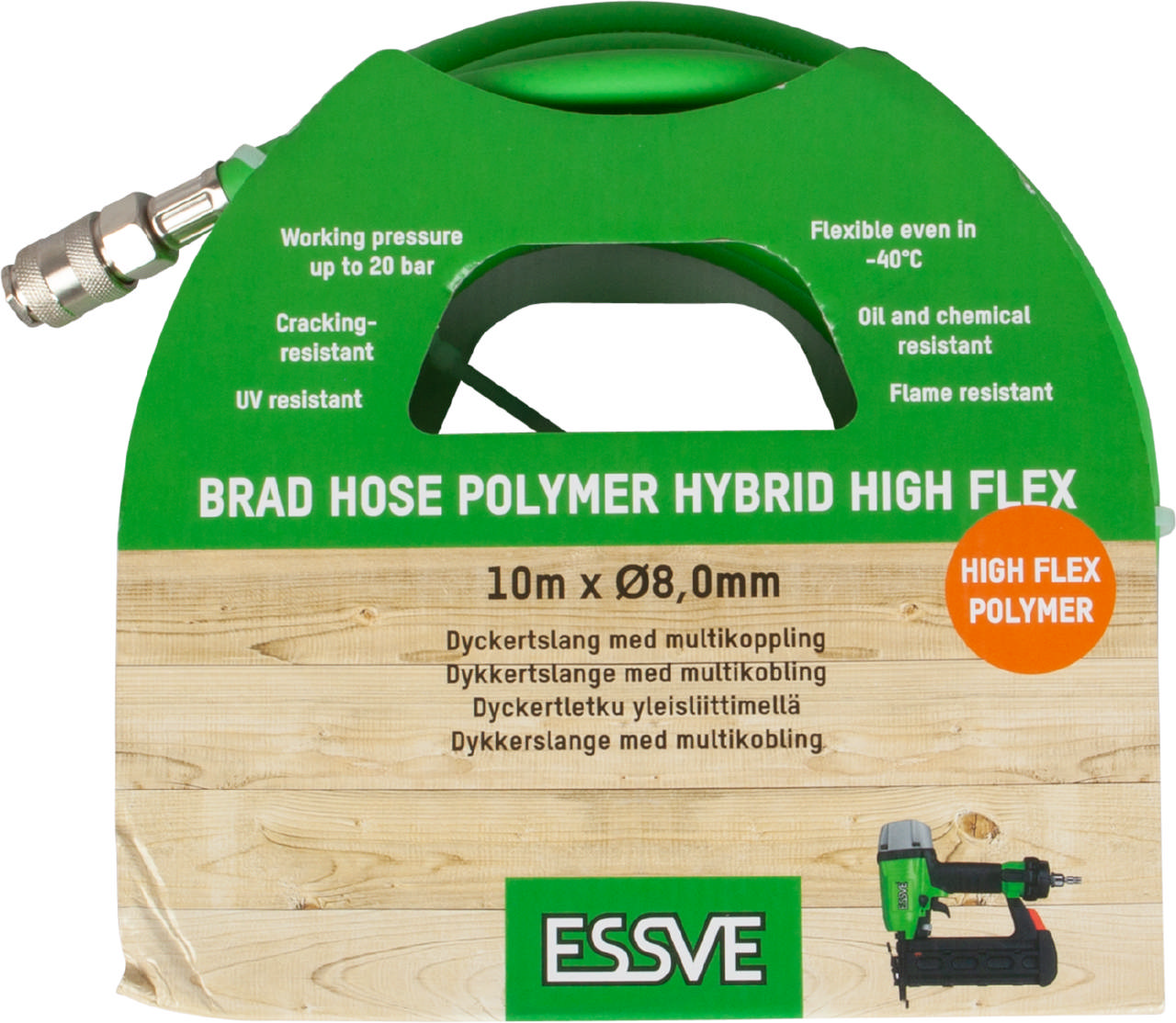 High Flex Air Hose for Brads, 10m
