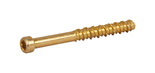 Skirting board concrete screw ECS-CY, yellow zinc plated
