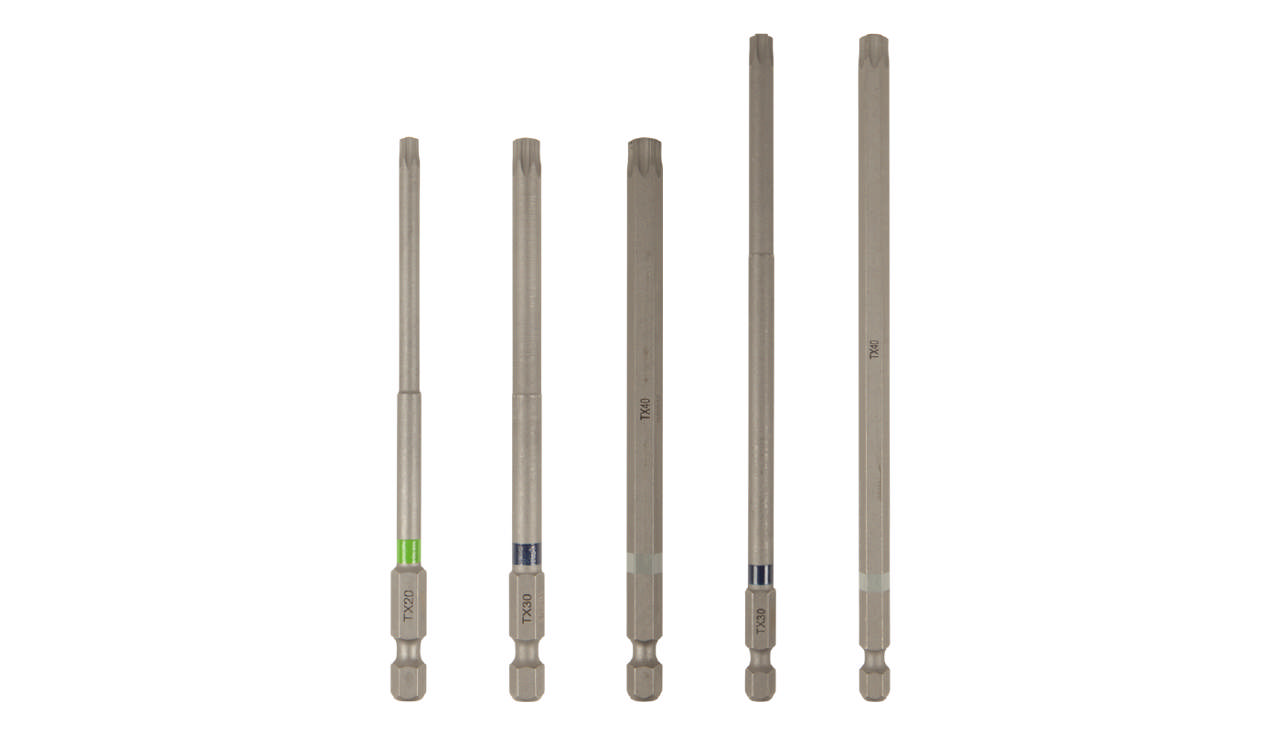 TX bits for collated screwdrivers