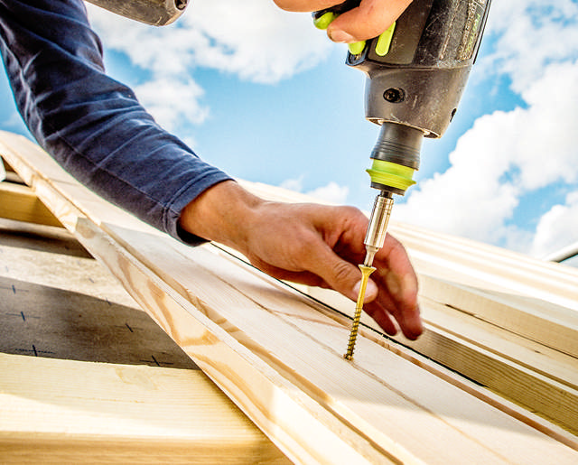 Wood screw ESSDRIVE, countersunk head, Corrseal