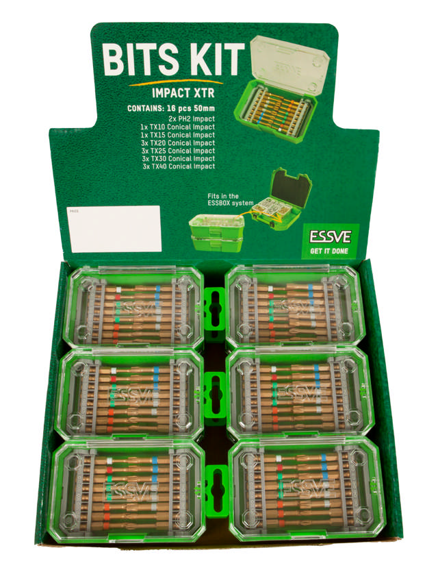 Bits kit XTR impact 16 pcs