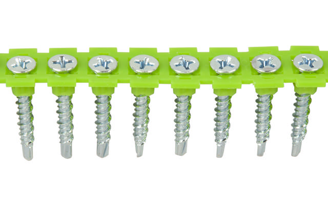 Collated hard drywall screw XTR, bright zinc plated