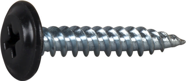 Wafer head screw sharp point, for wood/steel joists, painted