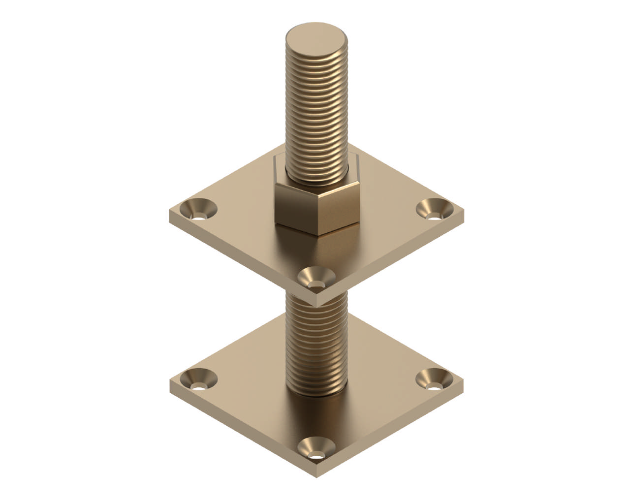Adjustable post base type BH, zinc-plated