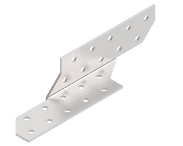 Ridge tie right, hot dip galvanized