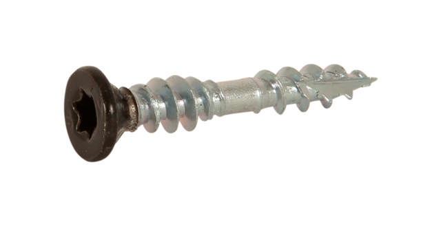 Furnishing screw, black