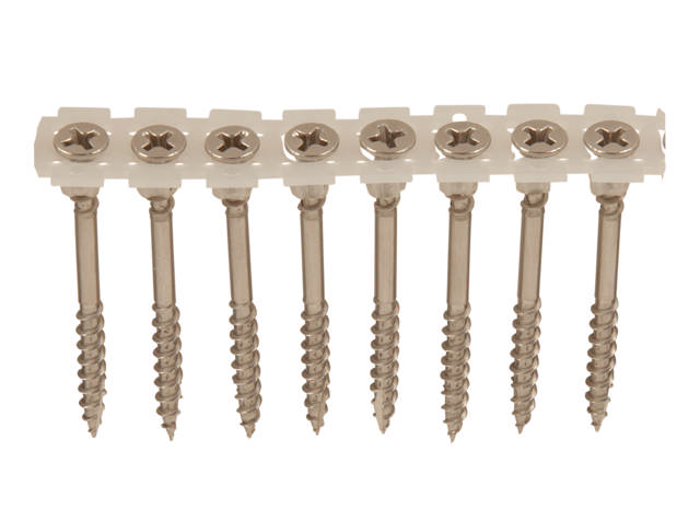 Decking screw collated, stainless steel A4