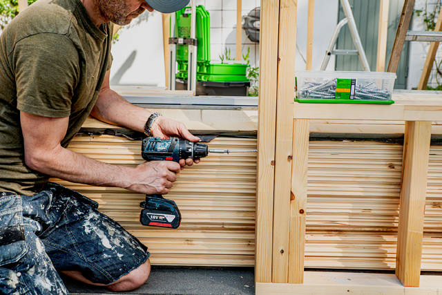 Wood screw WAF with large head, Corrseal