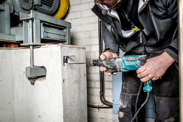 Hammerfixing with countersunk collar, bright zinc plated