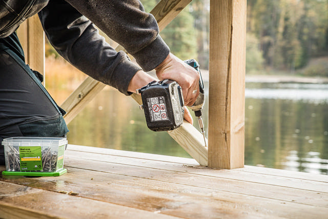 Wood screw ESSDRIVE countersunk head, stainless steel acid proof A4