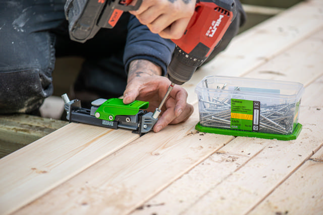 HDS Pro decking screw with drill tip, concealed installation, stainless A2