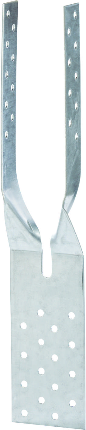 Forked anchor plate, hot dip galvanized