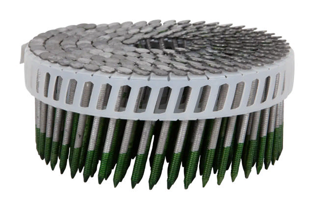 Ringshank nail, plastic coil 15°, HGC