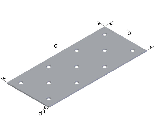 Nail plates, hot dip galvanized