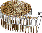 Coil 0° plastic collated drywall nails, EZP
