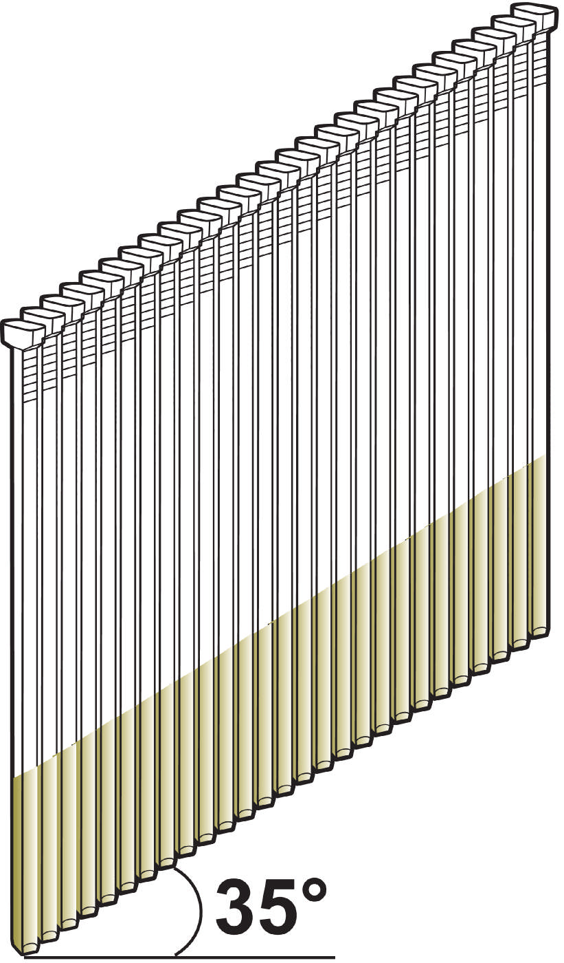 Tjep Brad AB15 35°, stainless A4 acid proof