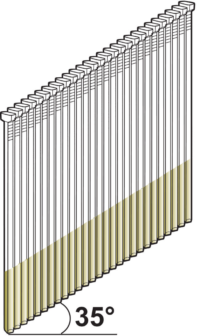 Tjep Brad AB15 35°, stainless A4 acid proof