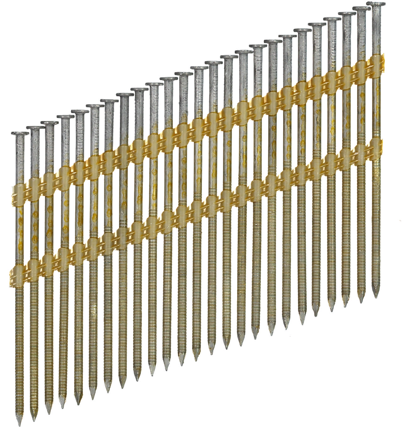 Ring shank strip nails 21° full head 3,8X130mm, HDG