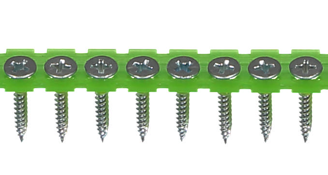 Drywall screw for steel joists, bright zinc plated