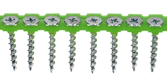 Drywall screw for wooden joists, bright zinc plated
