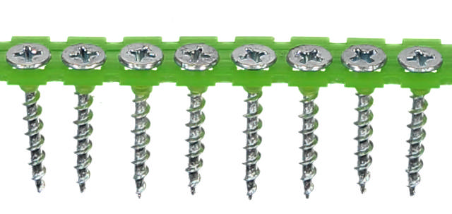 Drywall screw for wooden joists, bright zinc plated