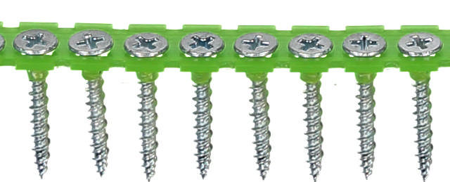 Combi screw for wooden/steel joists, bright zinc plated