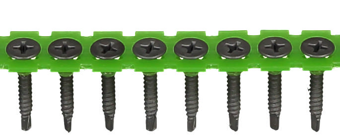 Drywall screw with drillpoint for steel joists, phosphated