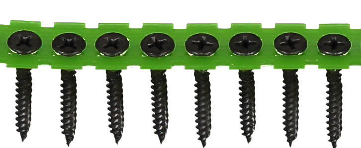 Hard drywall screw for wooden and steel joists, phosphated
