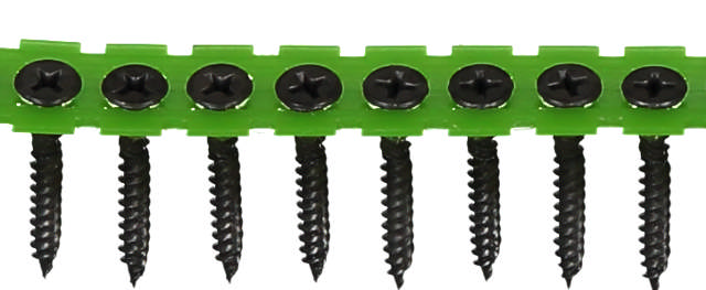Hard drywall screw for wooden and steel joists, phosphated