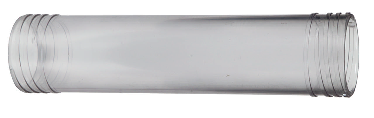 Cartridge tube transparent plastic