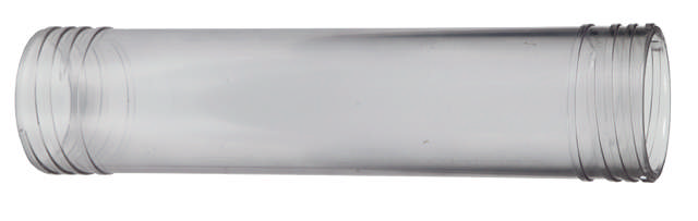 Cartridge tube transparent plastic