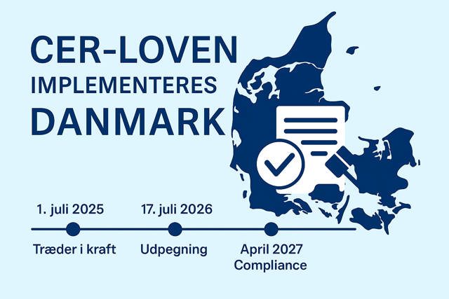 CER-loven implementeres i Danmark