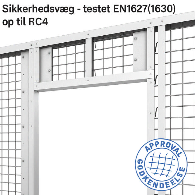 Anti burglary wall ESSVE Safety Wall door opening